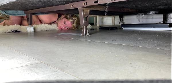  Stepmom gets fucked while stuck under the bed - Erin Electra